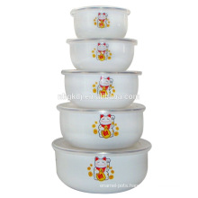 5PCs porcelain enamel home decor ice bowl